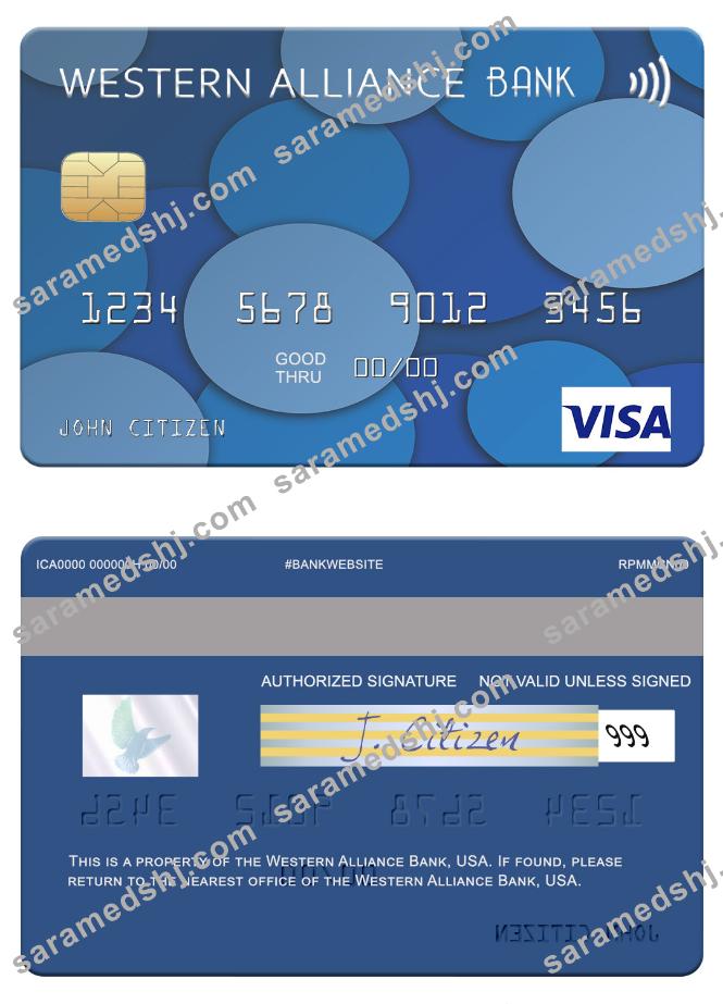 USA Western Alliance Bank visa card